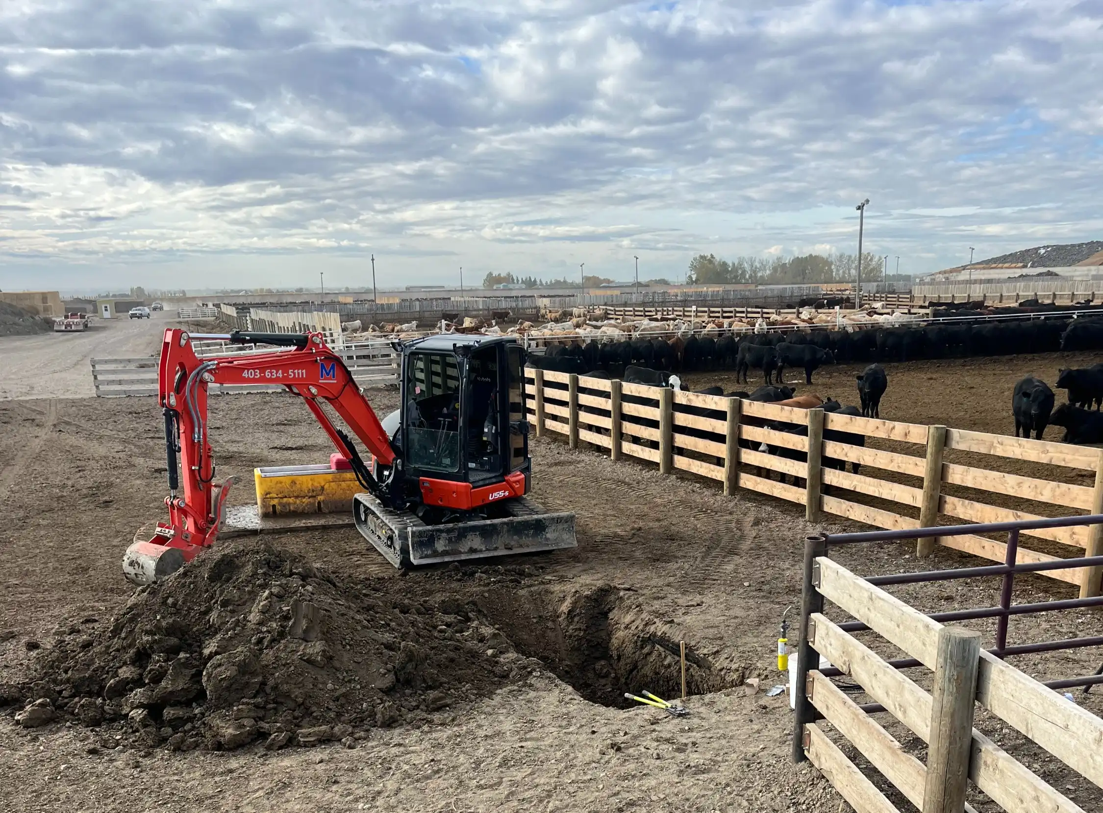 Water line repairs